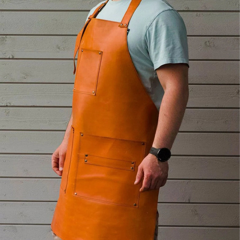 Light Brown Leather Apron