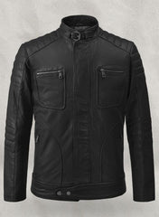 FIREFLY MOTO BLACK BIKER LEATHER JACKET