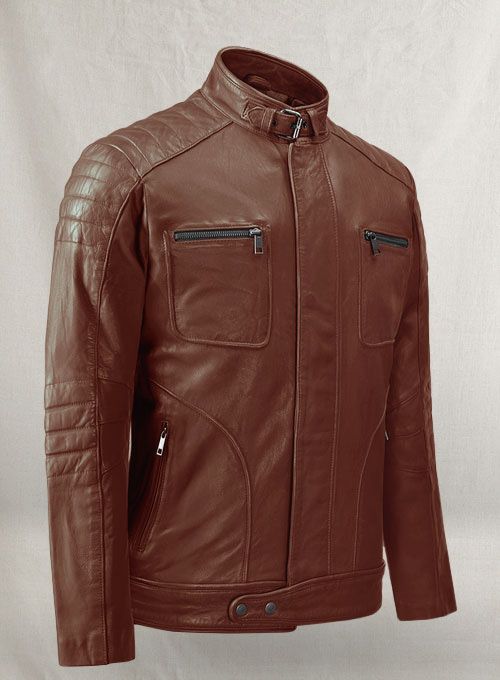 FIREFLY MOTO TAN BIKER LEATHER JACKET