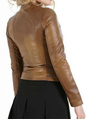 FITTED LEATHER JACKET