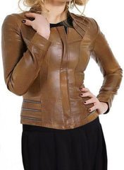 FITTED LEATHER JACKET