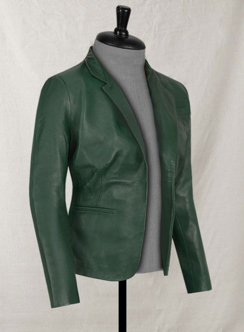 GRACE LEATHER BLAZER