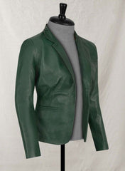 GRACE LEATHER BLAZER