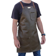 2 POCKETS LEATHER APRON