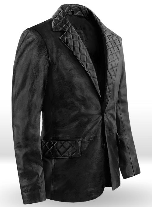 HARPER LEATHER BLAZER