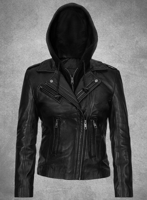 HOODED FLIGHT LEATHER JACKET