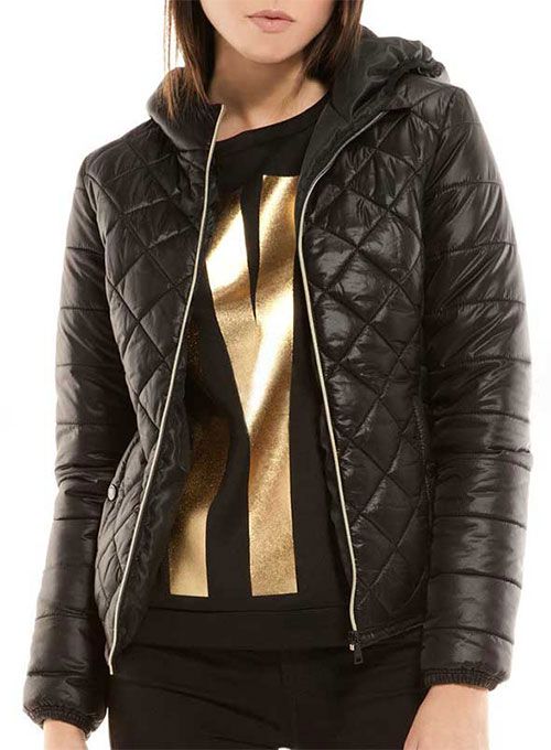 HOODED LEATHER JACKET