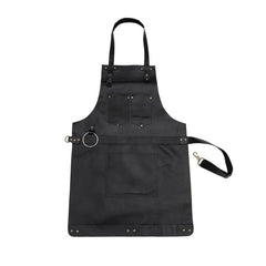 CHOCOLATE BROWN LEATHER APRON