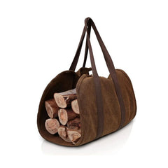 LARGE WATERPROOF CANVAS FIREWOOD CARRIER