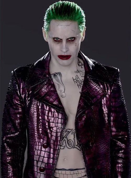 JARED LETO SUICIDE SQUAD LEATHER LONG COAT