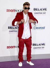 JUSTIN BIEBER RED CARPET LEATHER PANT