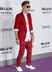 JUSTIN BIEBER RED CARPET LEATHER PANT