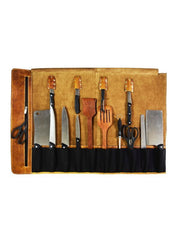 VICENZA LEATHER KNIFE ROLL