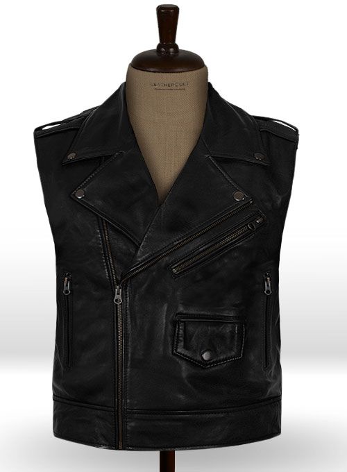 LEATHER MOTORCYCLE VESTS