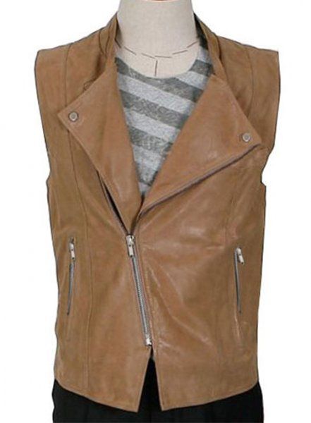 VEGAN LEATHER SHORT VEST