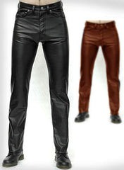 LEATHER PANTS WITH LEATHER LINING