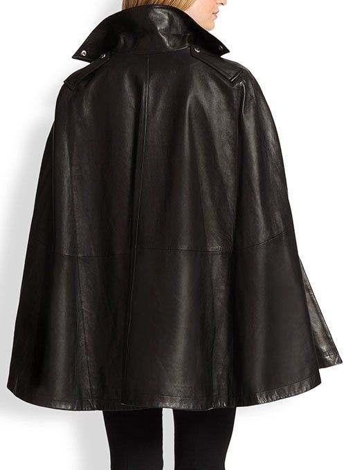 LEATHER CAPE PONCHO