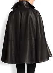 LEATHER CAPE PONCHO