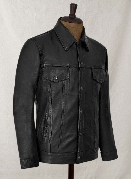 LEATHER TRUCKER JACKET