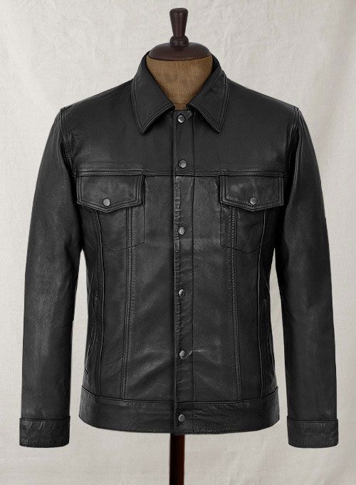 LEATHER TRUCKER JACKET