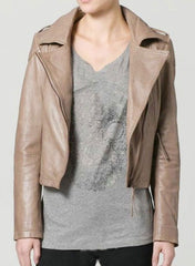 ALLSAINTS BROWN ‘BALFERN’ BIKER JACKET