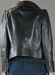 WOMENS ELORA REAL LEATHER JACKET