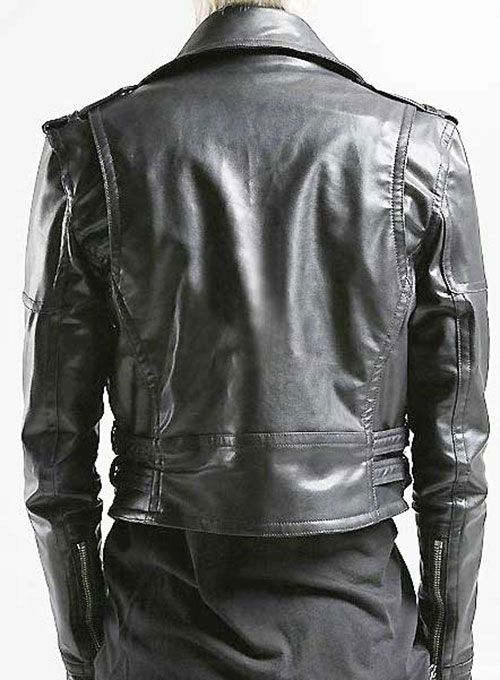 WOMEN HEAVY COWHIDE MOTORBIKERS LEATHER JACKET