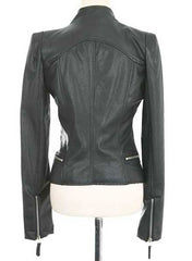 LEATHER BIKER JACKET