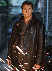 LIAM NEESON TAKEN 2 LEATHER TRENCH COAT