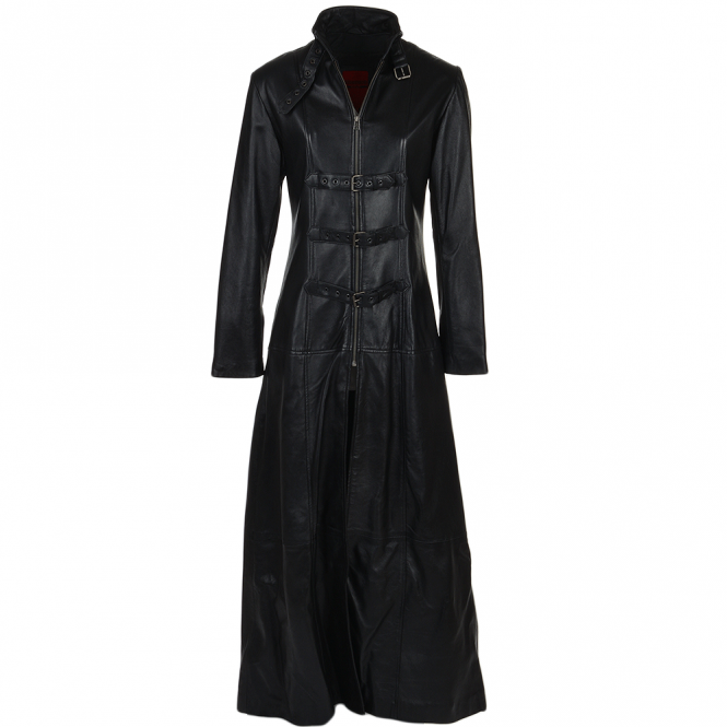 ZELDA LONG LENGTH GOTHIC BLACK COAT