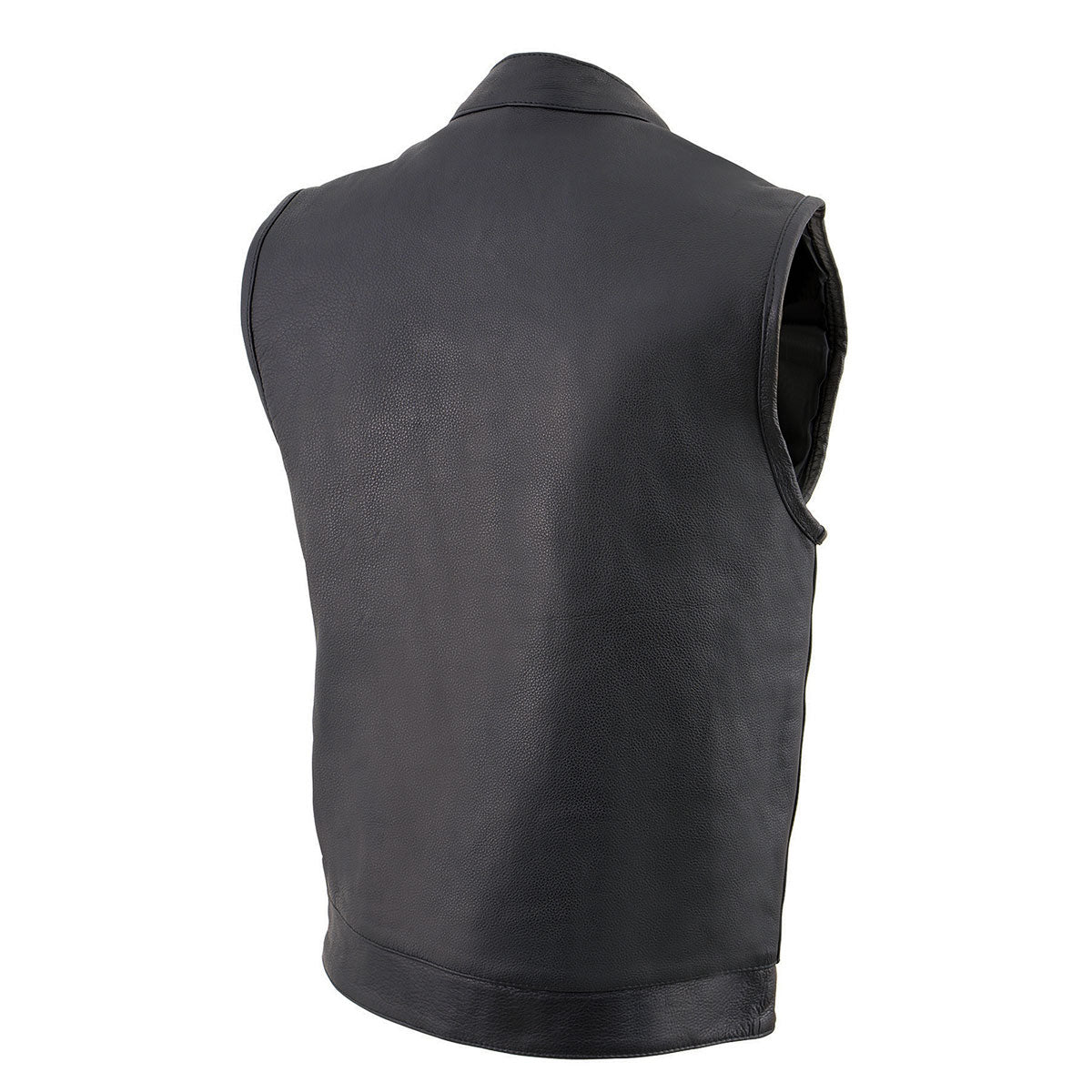 Dual Closure Open Neck Motorcycle Rider Vest