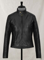 MODERN STRETCH LEATHER BLAZER