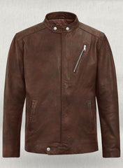 MOTORAD SPANISH BROWN BIKER LEATHER JACKET