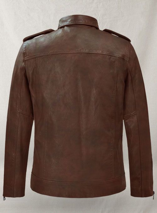 RUTLAND SPANISH BROWN RIDING LEATHER JACKET