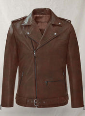 RUTLAND SPANISH BROWN RIDING LEATHER JACKET