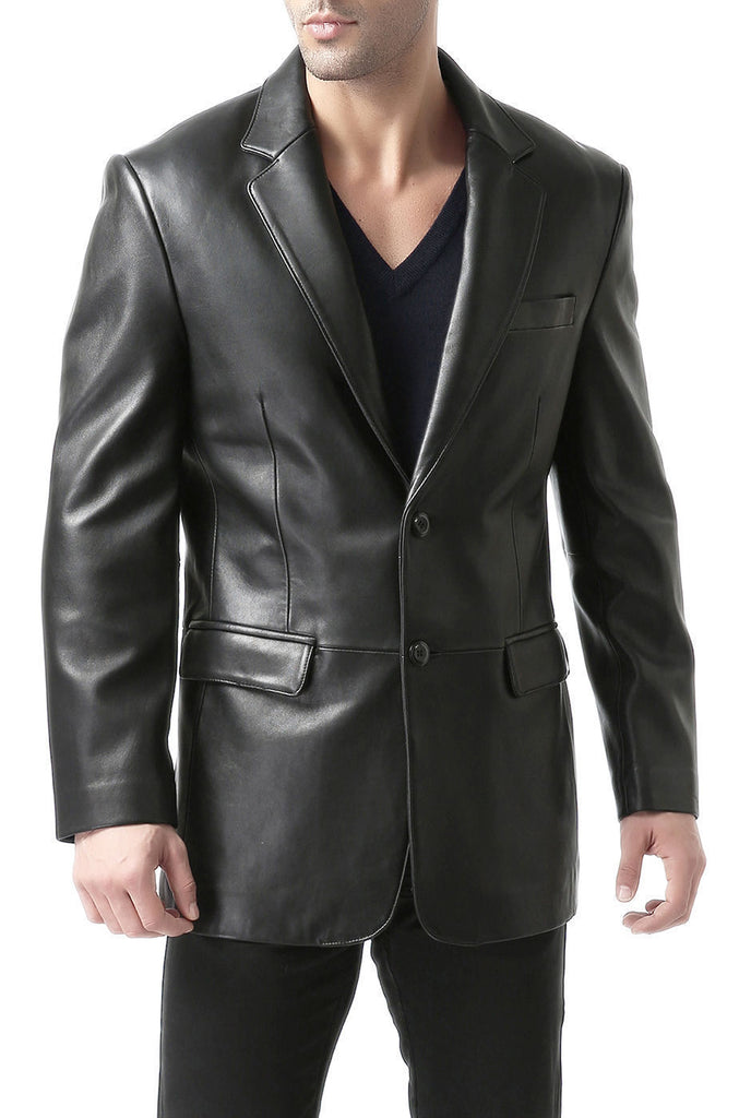 Men's Real Lambskin Leather Blazer