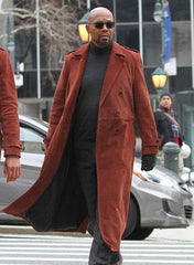 SAMUEL L. JACKSON SHAFT LEATHER LONG COAT