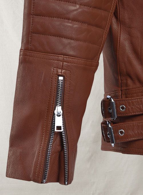 SHOTGUN TAN MOTO LEATHER JACKET