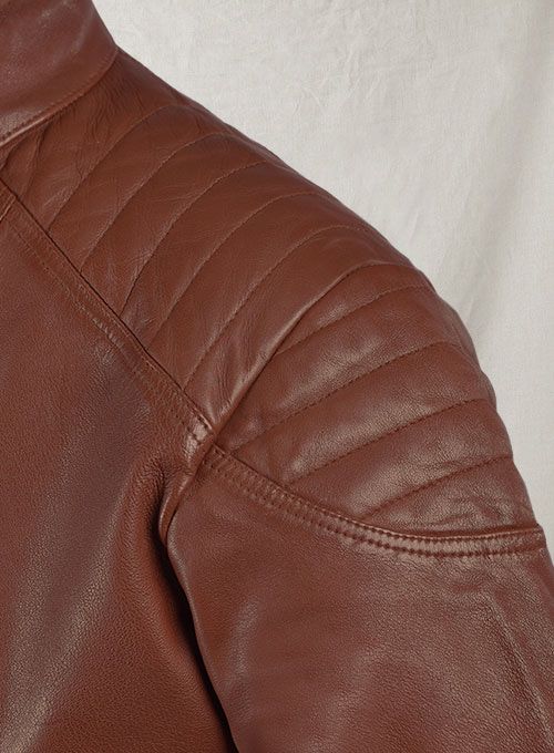 SHOTGUN TAN MOTO LEATHER JACKET