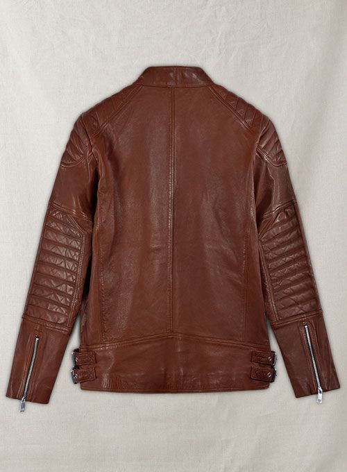 SHOTGUN TAN MOTO LEATHER JACKET