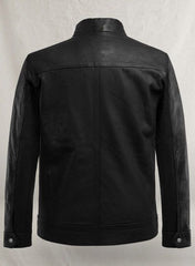 THUNDER STORM BLACK BIKER LEATHER JACKET