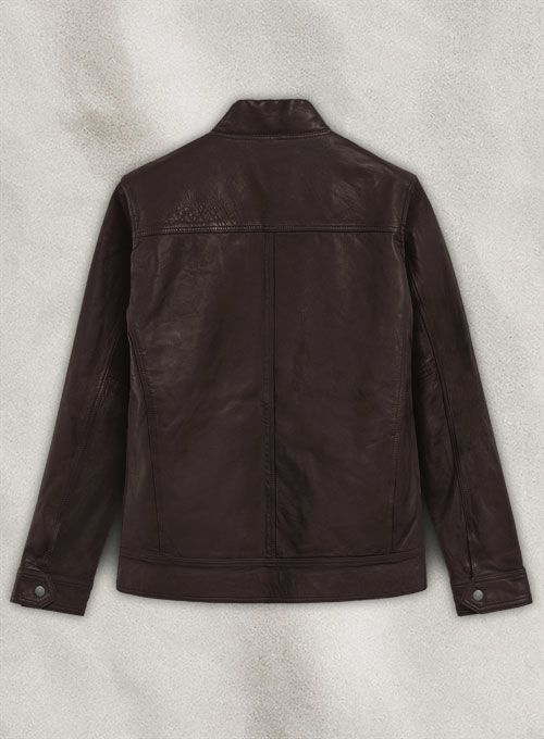 THUNDER STORM BROWN BIKER LEATHER JACKET