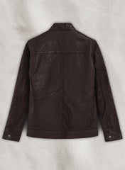 THUNDER STORM BROWN BIKER LEATHER JACKET