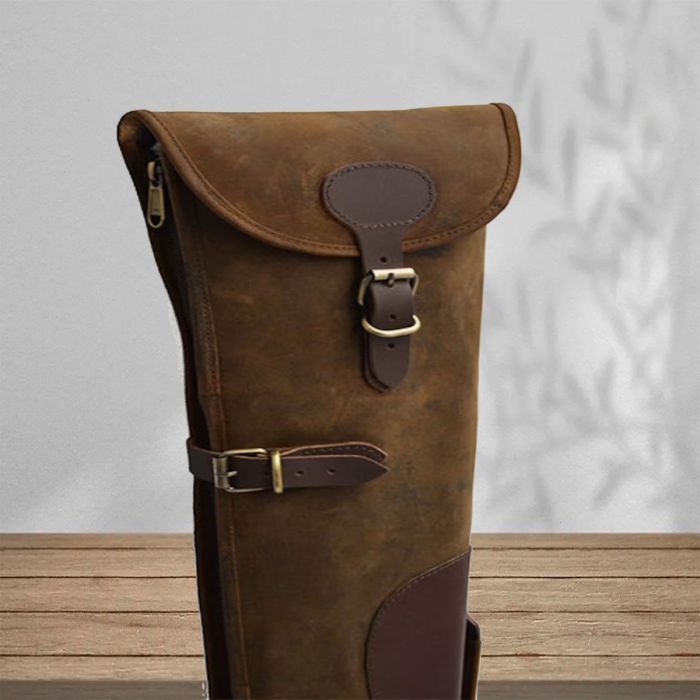 LEATHER SHOTGUN SLIP CASE , CLAY HUNTING SLIP CASE, GIFT FOR HUNTERS