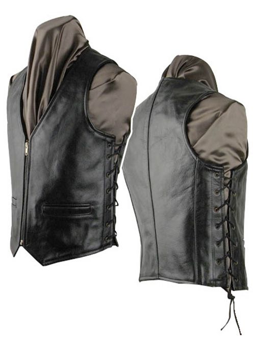 MEN'S LACED CLASSIC MOTORCYCLE VEST