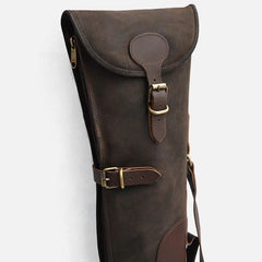 LEATHER SHOTGUN SLIP CASE WAXED BROWN