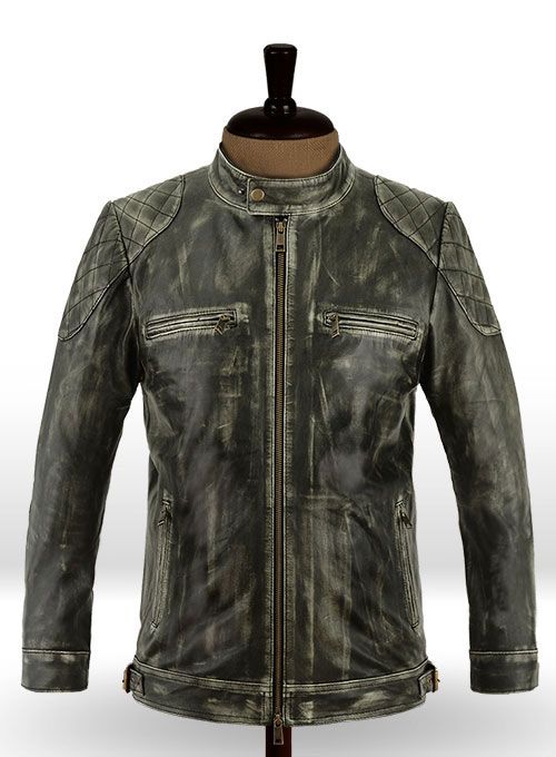 WILLIAM CHARCOAL LEATHER JACKET