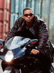 WILL SMITH I ROBOT LEATHER TRENCH COAT